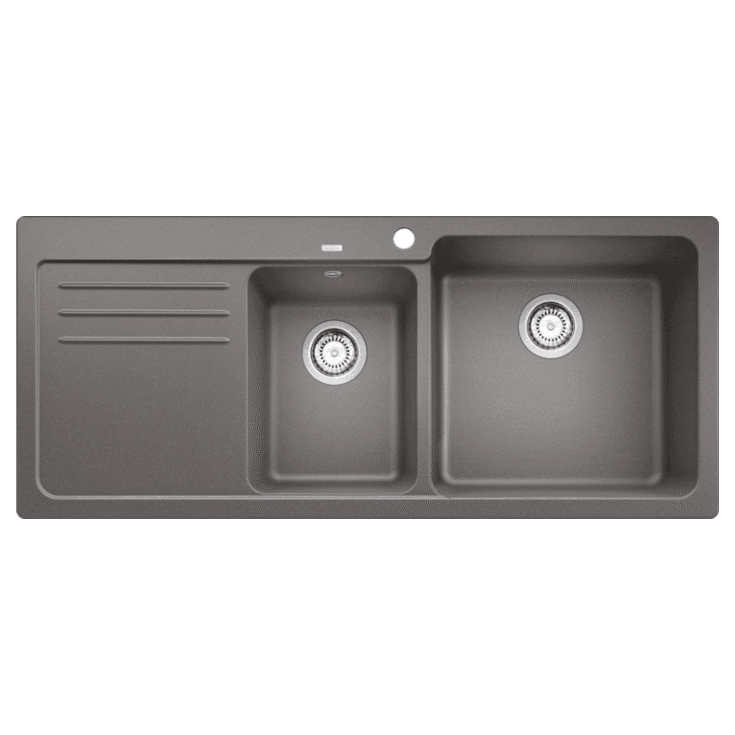 Blanco NAYA 8S 525781 80厘米 雙盆昇盤 (Alumetallic) (左翼)