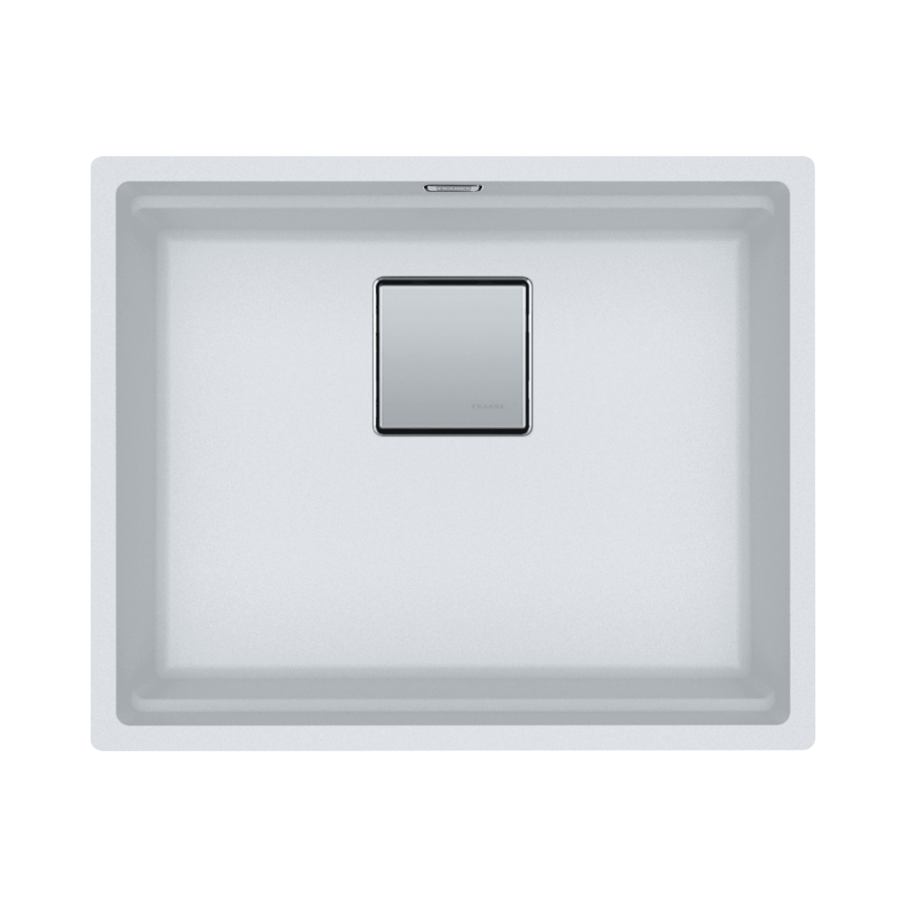FRANKE KNG 110-52 (125.0529.604) Kubus 2 花崗岩 檯底 單星盆 560x460mm 極光白