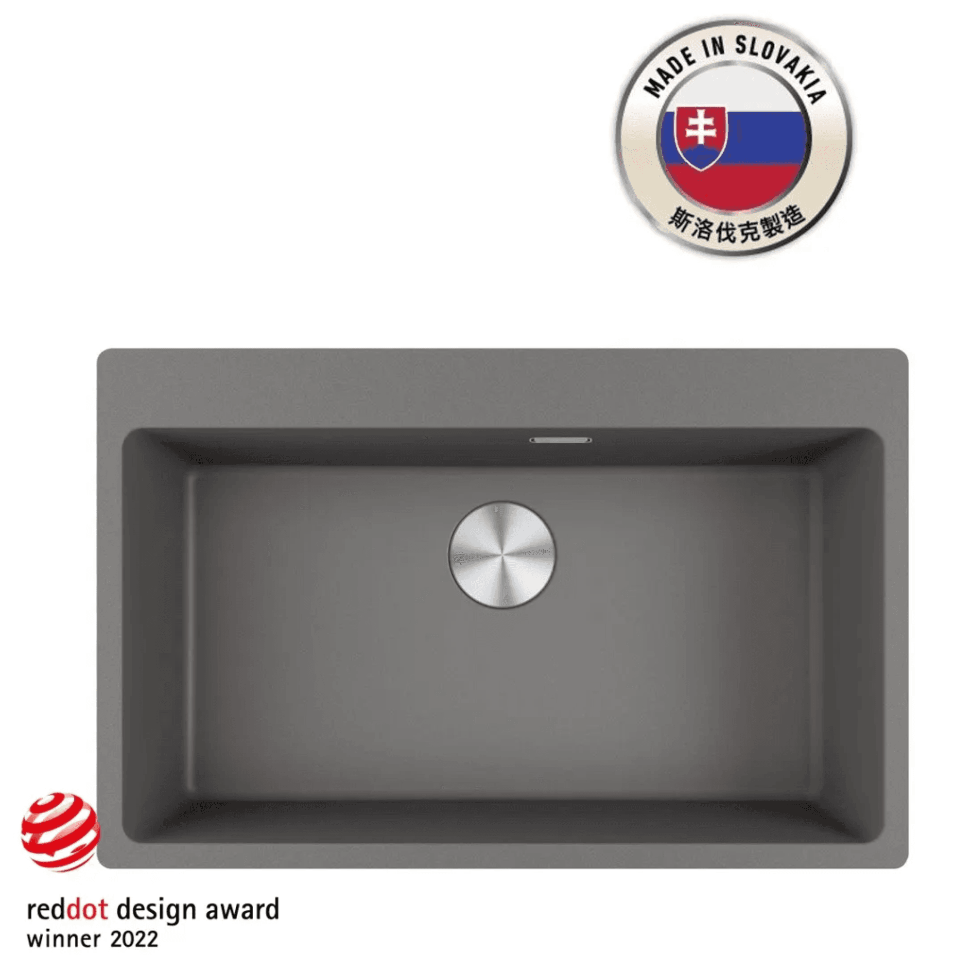 FRANKE MRG 610-73 FTL (114.0659.217) Maris 花崗岩 檯面 單星盆 780x500mm 岩灰色