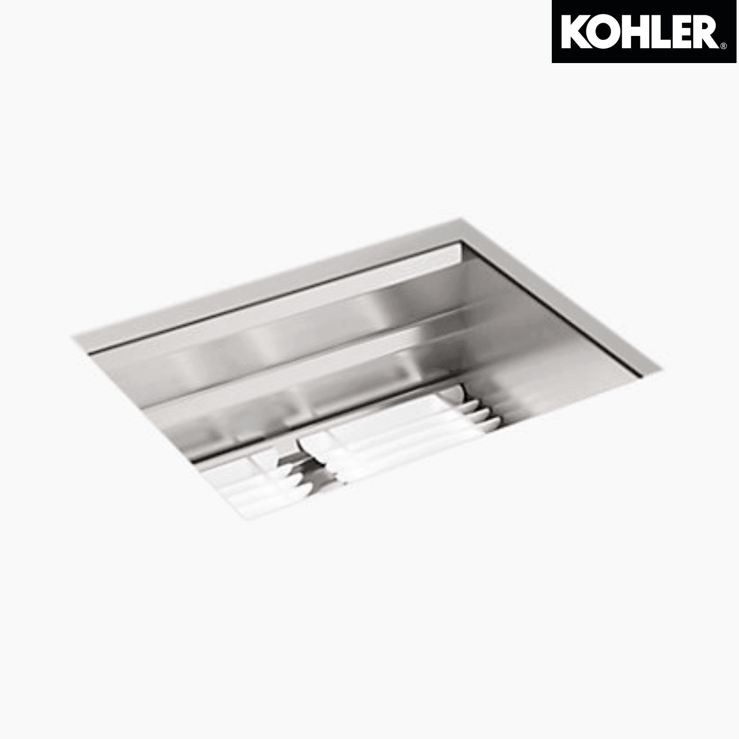KOHLER K-23650T-NJ-NA PROLIFIC® 23” 下崁式廚房鋅盆 (不含配件)