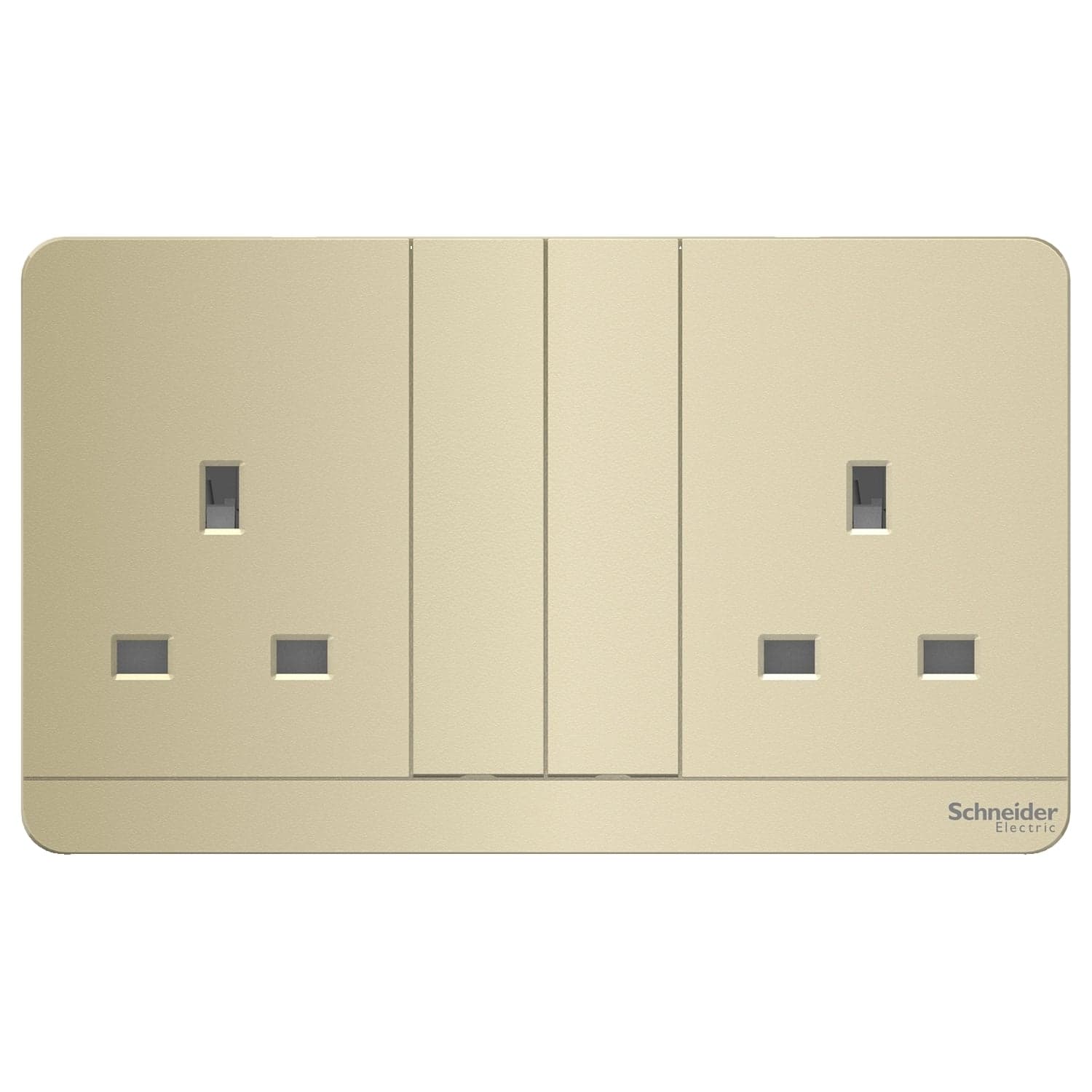 Schneider 施耐德 E83T25N_WG_C5 13A 兩位連保護門有掣插座連LED指示燈