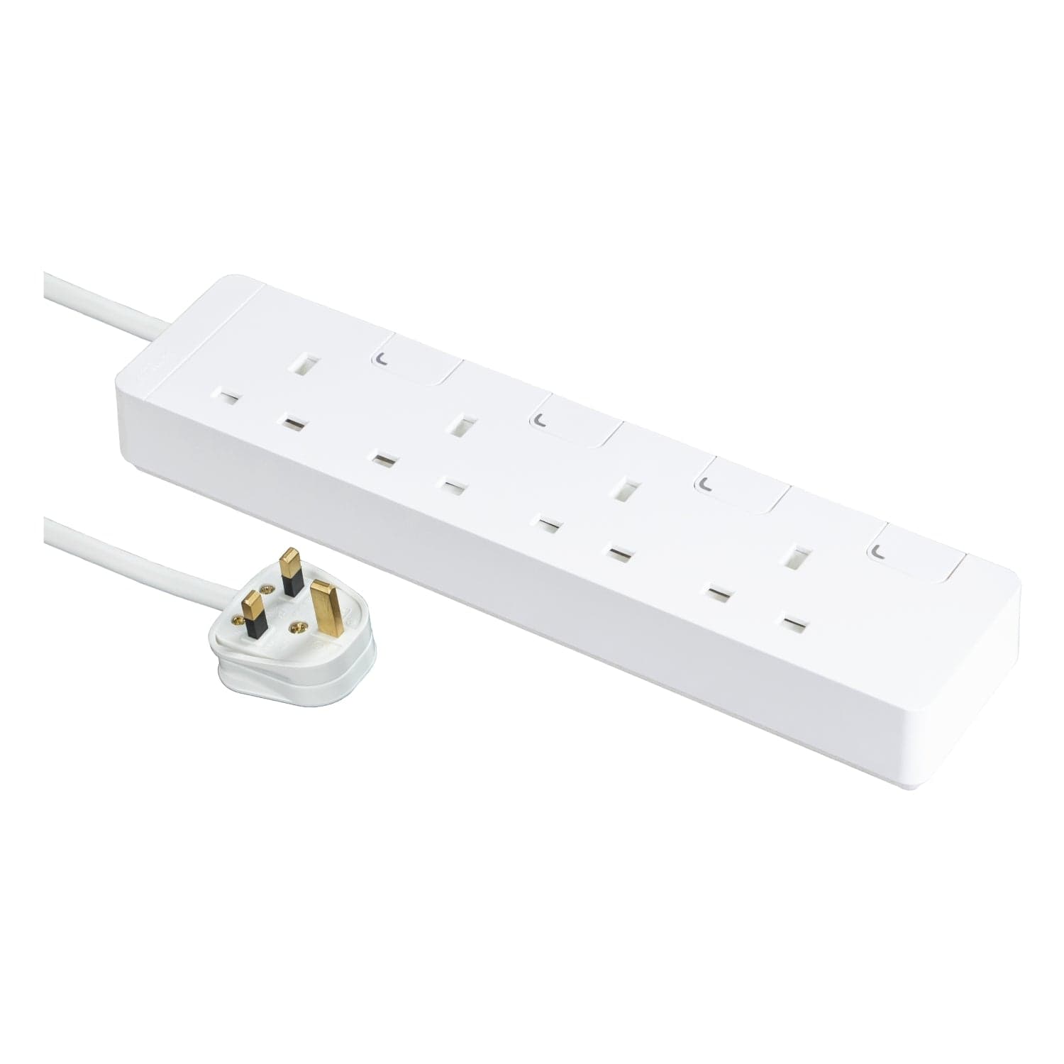 Schneider 施耐德 TSH34_3_WE_C5 13A四位安全拖板連獨立開關及LED指示燈(連3米線)