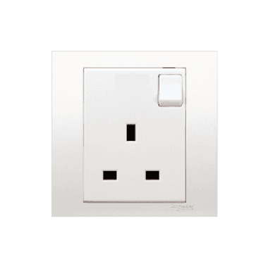 Schneider 施耐德 – 13A單位連保護門有掣插座 KB15 WE