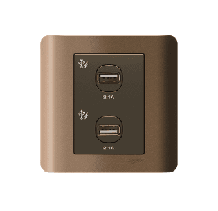 Schneider 施耐德 – 雙位2.1A USB充電插座 E8422USB WE / E8422USB SZ / E8422USB SA